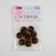 A set of buttons, 4 punctures, d = 18 mm, 10 pcs, brown color