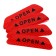 The refinery "Open", 9.5 × 2.5 cm, red, set 4 pcs