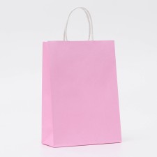 Craft pink package, round handle, 18 x 8 x 25 cm, 120 g