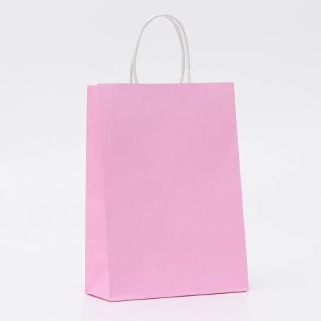 Craft pink package, round handle, 18 x 8 x 25 cm, 120 g