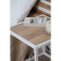 Tumbling table 1, 400x400x400, white muar/oak sonom