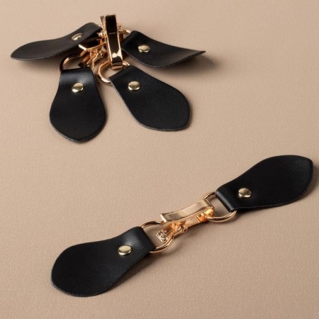 Cleaner fastener 15.5 × 3 cm, 3 pcs, black/gold color-1