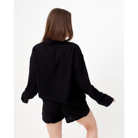 Pajamas (shorts, jacket) KAFTAN, Black, p. 44-46-4