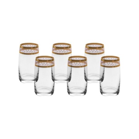 A set of water glasses, Panto gold decor, 250 ml x 6 pcs.-1
