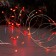 Garland "thread" 10 m Rosa, IP20, silver thread, 100 LED, red glow, 12 V