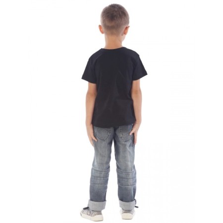 Children's T -shirt, height 110 cm, black color-2