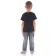 Children's T -shirt, height 110 cm, black color