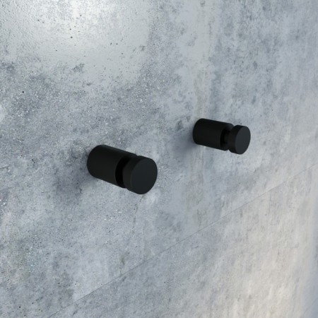 A set of single hooks IDDIS Petite, black matte-1