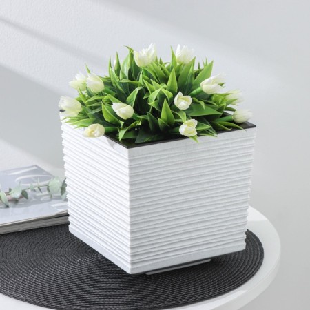 Kashpo with the insert "Style", 3 l, color marble