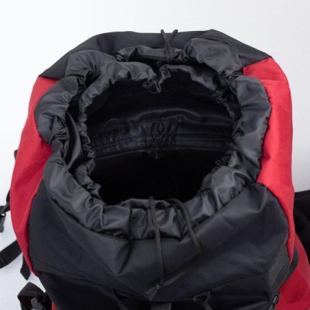 Tourist backpack, TAIF, 90 liters, cord department, outer pocket, 2 side nets, black color-4