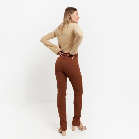 Women's pants, chocolate color, size 44-8