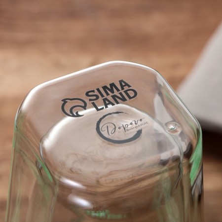 A glass with a double bottom “Just live, smile”, 450 ml-3