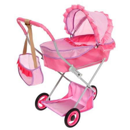 Puppet stroller No. 10, pink color with lilac
