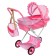 Puppet stroller No. 10, pink color with lilac