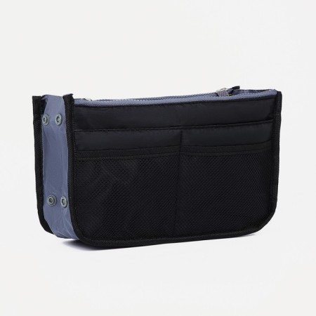 Cosmetic bag-organizer on lightning, black color