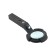 Lupa for reading VEBER 600557, 4x, diameter 65 mm, LED backlight, flashlight, compass