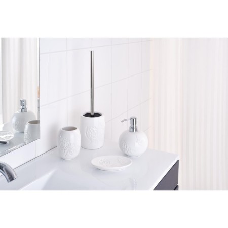 Flower toilet ruff, white color-1
