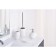 Flower toilet ruff, white color