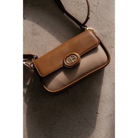 Cross-Body Bag, eco-leather, Chrisbella beige, 22x7x13 cm-3