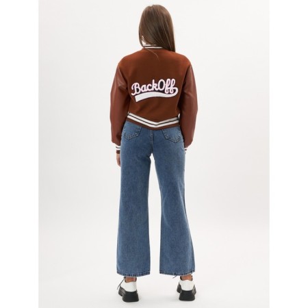 Brown Bomber leather bomber, size 48-7