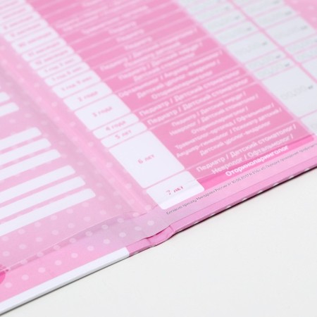 Folder for the medical policy "Bear" for a girl, 17.5 x 11.3 cm-4