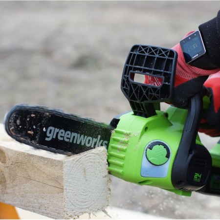DREAL DREE BATCOMAL GREENWORKS G24CS25, without battery/ZU, 24 V, tire 25 cm, groove 1.1 mm-15