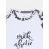 Body Children with short sleeves Rant Milk-Aholic, height 62 cm, white color
