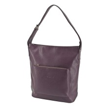Female bag, artificial leather, purple, 30x13x38 cm