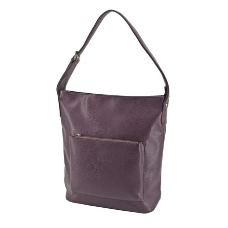 Female bag, artificial leather, purple, 30x13x38 cm