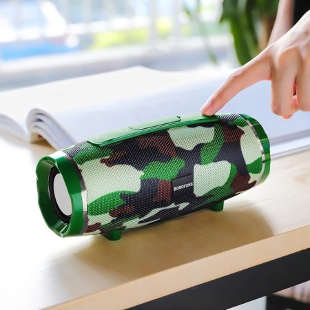 Portable column Borofone BR3 Rich, 10 W, BT5.0, Microsd, USB, 1200 mAh, Khaki color-1