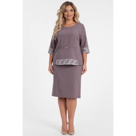 Female suit, size 58, lilac color-1