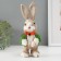 Souvenir "Bunny in green with a stick" 9x8x23.5 cm
