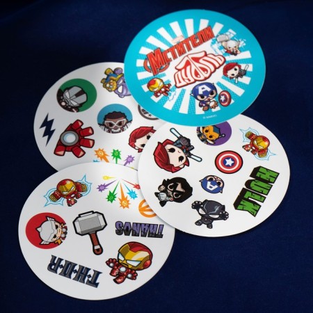 Card game to the speed and reaction "Dubbl", 55 cards, 5+, Avengers-3