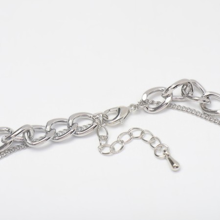 Piece "chain" cross, color silver, 40 cm-1