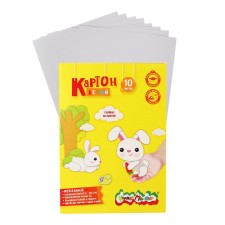 White cardboard A4 10 sheets 