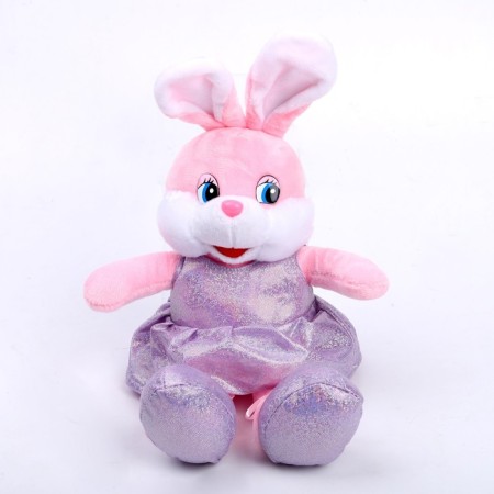 Soft toy "Bunny in a pink dress", 16 cm-3