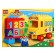 Designer "Bus with letters and numbers", large cubes, 21 details