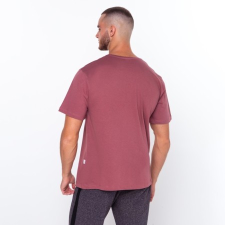 Print T -shirt with print, coffee color, size 46-4