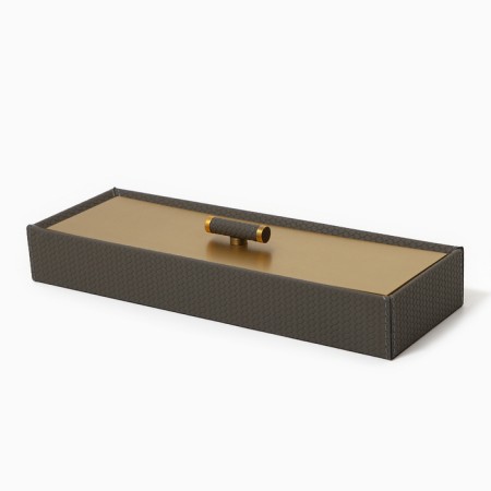 Eco -leather jewelry box 30.4 x 10.4 cm