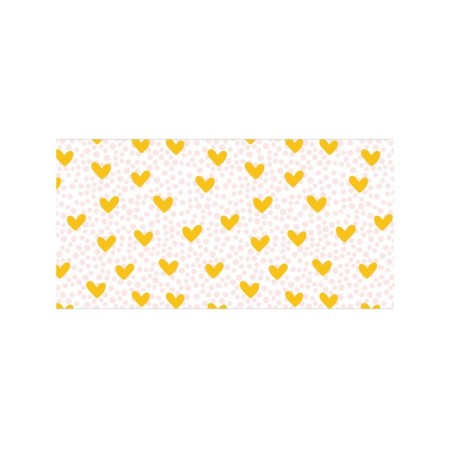 Basket for toys "Yellow hearts, size 35x50 cm-1