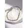 The necklace "wire" is prickly, the color is silver, l = 45 cm