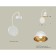 Wall lamp with Ambrella Light, XB9595101, GX53 LED 12 W switch, white sand, yellow gold, transparent