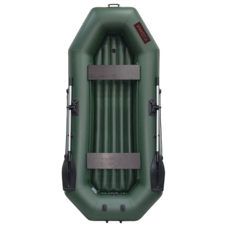 Yugana S-280 ND boat, inflatable bottom, olive color-8