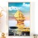 Klyuchnitsa plastic, MDF 3 hooks "Shine of the ship" rhinestones, gold 19.3x1.8x29 cm