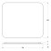 Mirror with Defesto LED backing 23 W, 70x60 cm, IR - switch, neutral white light