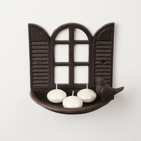 Souvenir cast iron stand "Bird near the window" 18x11x15 cm-4