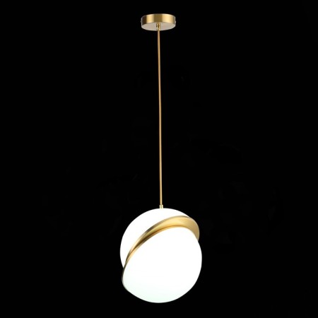 Suspension lamp ST LUCE. SL1164.313.01. Laico. 1x60 W, E27, 25x25x30 cm, brass color-1