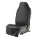 The front seat is protective, oxford, black