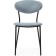 STULL OF A METAL CRACE CRACE Metal/velor, Black/Blue 46x60x82 cm