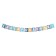 Girland "Happy Birthday!" Blue background, 14 details, 350 cm